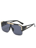One-Piece Fashionable Hollow Square Frame Sunglasses