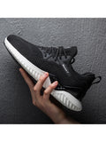 Non-Slip Flyknit Breathable Lightweight Thick Bottom Casual Shoes