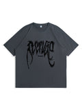 Loose-Fitting Letter Print T-Shirt