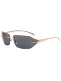 Frameless Square Sunglasses