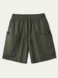 Retro Pocket Drawstring Cargo Shorts