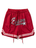 Casual Breathable Embroidered Letter Drawstring Training Sports Shorts