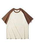Retro Contrast Color T-Shirt