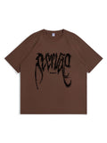 Loose-Fitting Letter Print T-Shirt