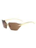 Frameless Square Fashionable Sunglasses