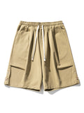 Casual Multi-Pocket Drawstring Cargo Shorts