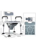 Elderly Foldable Height Adjustable Household Sitting Toilet Chair Commode Chairs