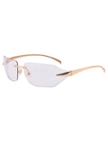 Frameless Square Sunglasses