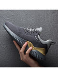 Non-Slip Flyknit Breathable Lightweight Thick Bottom Casual Shoes