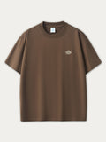 Embroidered Solid Color T-Shirt