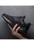 Non-Slip Flyknit Breathable Lightweight Thick Bottom Casual Shoes