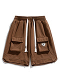 Casual Drawstring Multi-Pocket Cargo Shorts