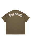 Retro Angle Letter Print T-Shirt