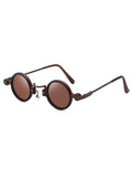 Retro Round Steampunk Style Frame UV400 Fashion Sunglasses