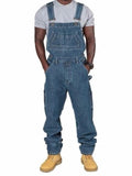 Loose Fit Multi-Pocket Cowboy Overalls Please Order 2-3 Sizes Larger