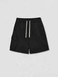 Wool Knitting Loose Solid Color Cargo Athletic Shorts