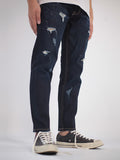 Men'S Jeans Loose Straight Jeans Ripped Casual Jeans