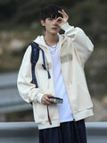 Youth Loose Trendy Tops Men Thickened Hooded Jacket