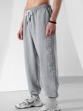 All Matched Letters Straight Loose Fitting Jogger