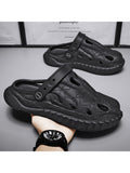 Men'S Solid Color Dinosaur Lightweight Soft Sole Slippers