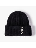 Jacquard Stitches Warm Knitted Beanie