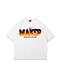 Street Fashion Embroidery Loose Oversize Vintage Letter Print T-Shirt