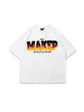Street Fashion Embroidery Loose Oversize Vintage Letter Print T-Shirt