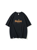 Loose Letter Foam Print Men'S T-Shirt