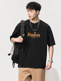Loose Letter Foam Print Men'S T-Shirt