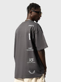 Men'S Back Letter Print Oversize Tee