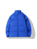 Solid Color Warm Cotton Quilted Jacket