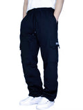 Sports Casual Padded Drawstring Men'S Loose Workwear Trousers
