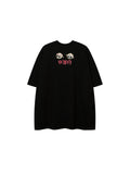 Skull Cartoon Print Loose Street Fashion T-Shirt