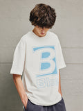 Men'S B Blue Print Tees