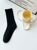 Three Pairs Solid Color Cotton All Cotton Stockings Sports Sweat Absorbing Cotton Sock