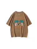 Loose Embroidery Print Men'S T-Shirts