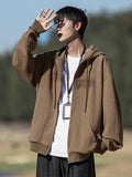 Youth Loose Trendy Tops Men Thickened Hooded Jacket