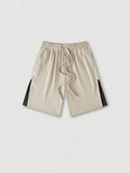 Men'S Contrast-Stripe Cropped Shorts