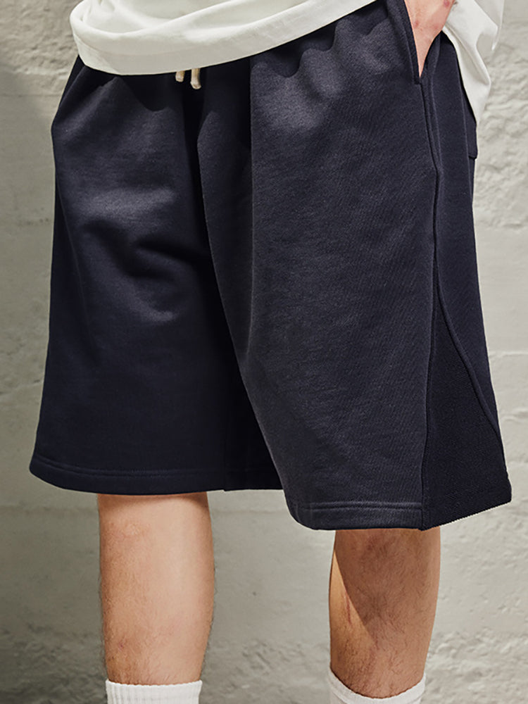 Men'S Solid Straight Cropped Shorts