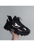 Fashion Solid Color Thick Sole Street Wear Retro Clunky Sneakers