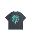 Astronaut Printing Men's T-Shirt Loose Street Fashion Bottoming Shirt