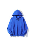 Street Heavyweight Solid Colour Terry Pullover Loose Fitting Hoodie