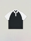 Men'S Contrast Loose Polo Shirts
