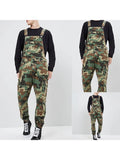 Overalls Pocket Camouflage Blend Streetwear Stylish Camouflage