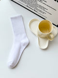 Three Pairs Solid Color Cotton All Cotton Stockings Sports Sweat Absorbing Cotton Sock