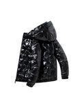 Men'S Winter Thickened Jacket Shiny Down Jacket
