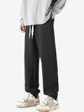 Casual Loose Knit Solod Color Joggers