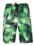 Beach Swim Printing Drawstring Elastic Waist Surf Shorts Bathing Suit Swimwear