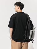 Loose Letter Foam Print Men'S T-Shirt