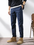 Casual Elastic Pocket Slim Jogger